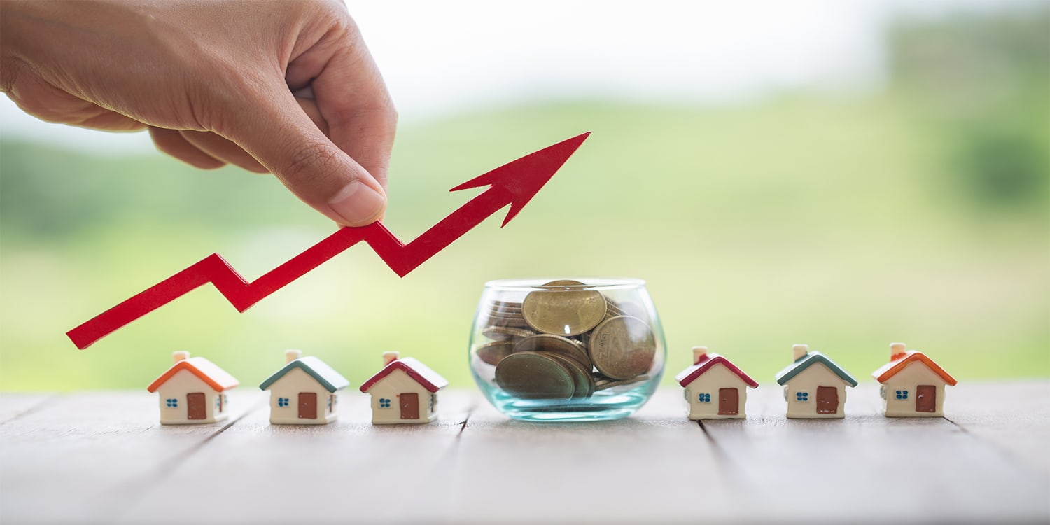 Investing in real estate, real estate investment growth concept